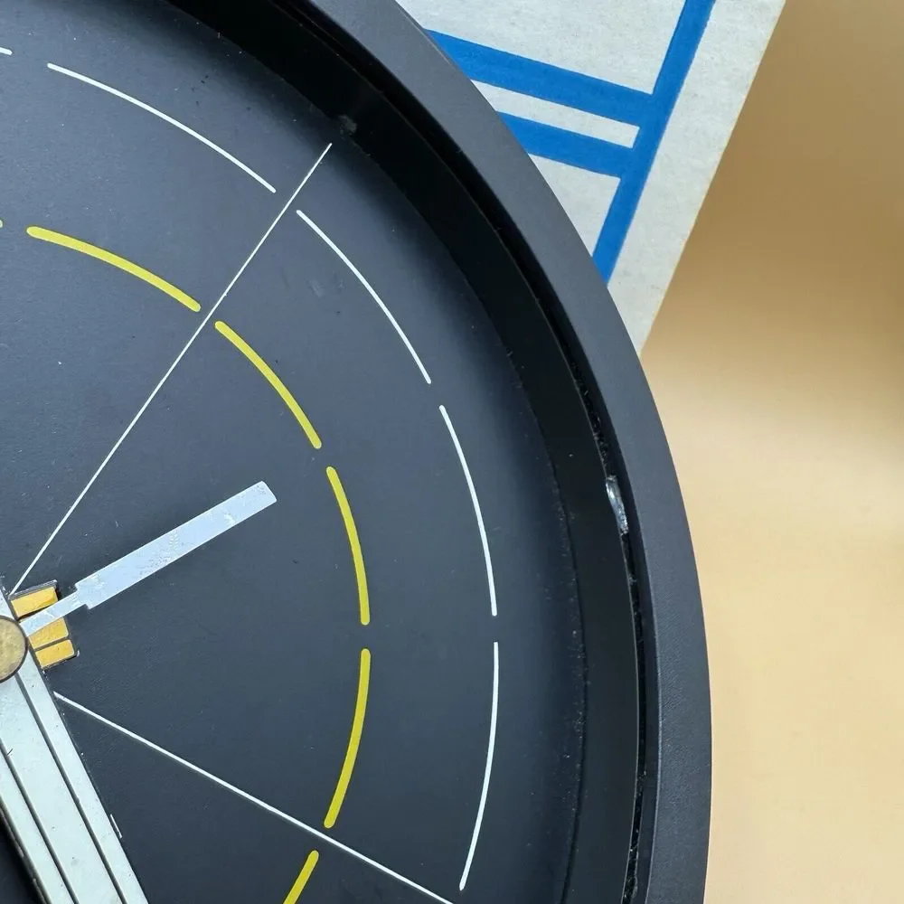 Postmodern Wall Clock by Empire‎ Pencil Hands Black RARE *READ DESCRIPTION*